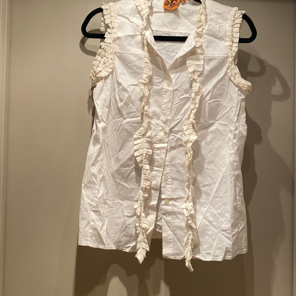 Tory Burch creamy white shirt